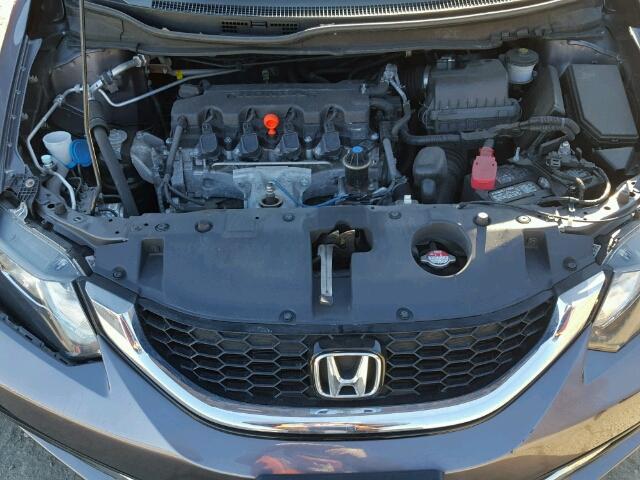 19XFB2F83FE298010 - 2015 HONDA CIVIC EX ნაცრისფერი ფოტო 7