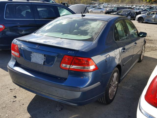 YS3FD46YX71145949 - 2007 SAAB 9-3 2.0T BLUE photo 4