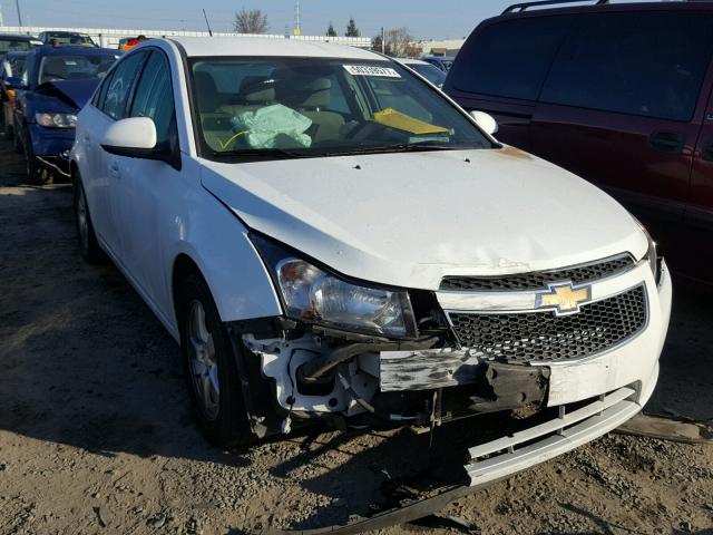 1G1PC5SB9E7360957 - 2014 CHEVROLET CRUZE LT WHITE photo 1