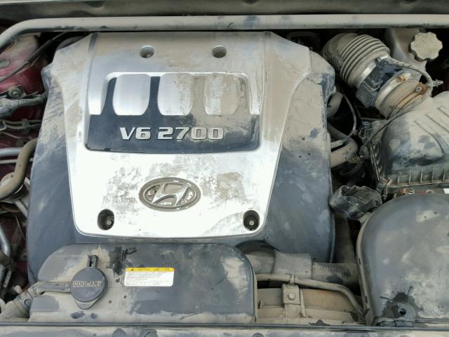 KM8JN72D36U447272 - 2006 HYUNDAI TUCSON GLS MAROON photo 7