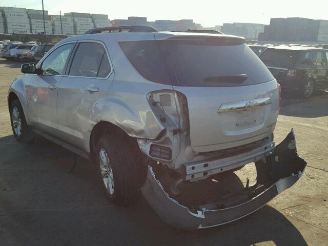 2GNALDEK9D6185487 - 2013 CHEVROLET EQUINOX LT SILVER photo 3