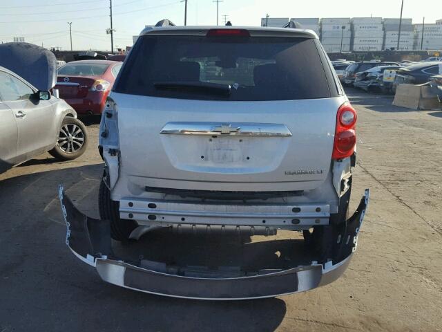 2GNALDEK9D6185487 - 2013 CHEVROLET EQUINOX LT SILVER photo 9