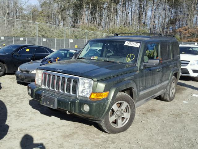 1J8HG48K56C352602 - 2006 JEEP COMMANDER მწვანე ფოტო 2