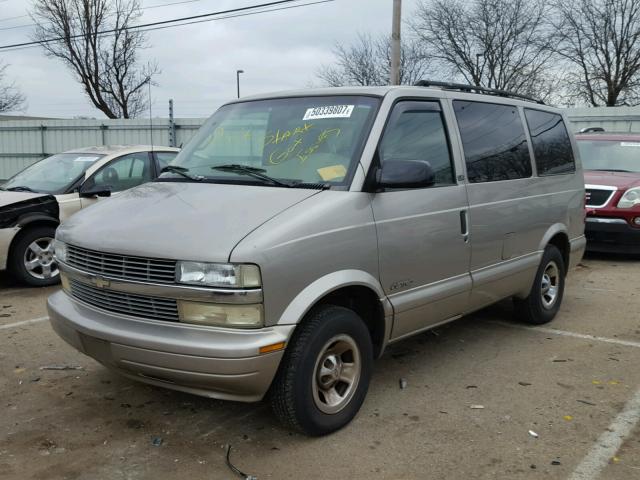 1GNDM19X82B141098 - 2002 CHEVROLET ASTRO GOLD photo 2