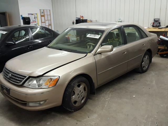 4T1BF28B74U375936 - 2004 TOYOTA AVALON XL TAN photo 2