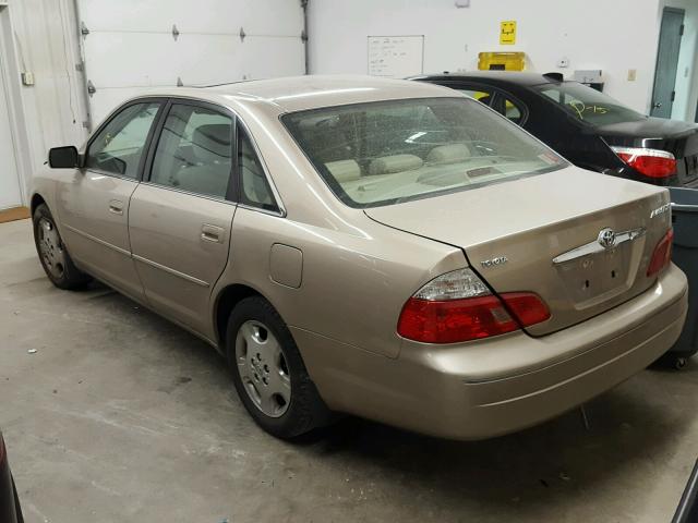 4T1BF28B74U375936 - 2004 TOYOTA AVALON XL TAN photo 3