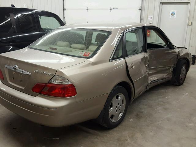 4T1BF28B74U375936 - 2004 TOYOTA AVALON XL TAN photo 4