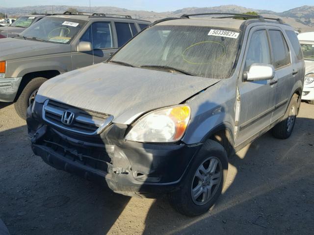 JHLRD78884C042776 - 2004 HONDA CR-V EX SILVER photo 2