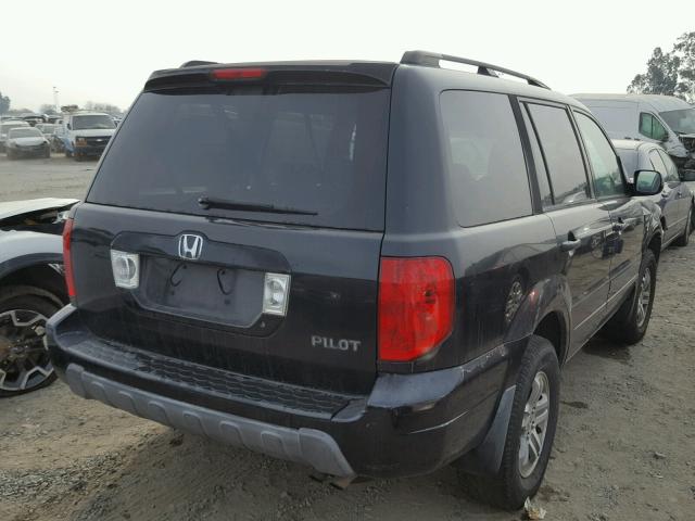 2HKYF18483H575520 - 2003 HONDA PILOT EX BLACK photo 4