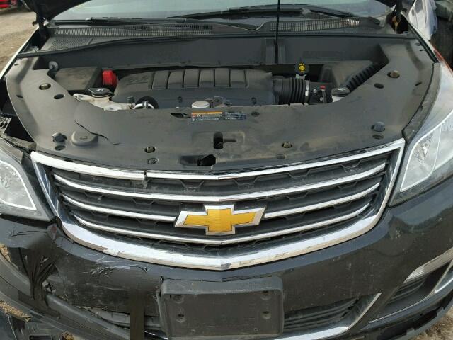 1GNKRGKD2EJ237766 - 2014 CHEVROLET TRAVERSE L BLACK photo 7