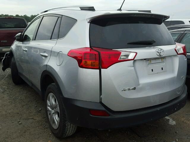 JTMZFREV1FD058103 - 2015 TOYOTA RAV4 LE SILVER photo 3