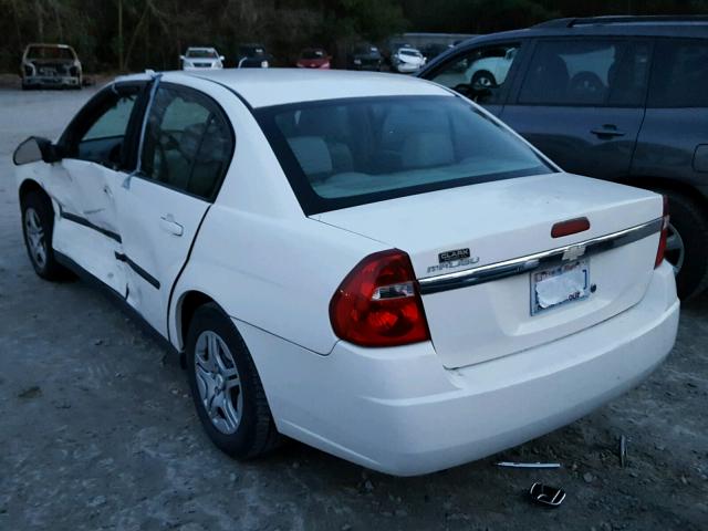 1G1ZS52F35F145255 - 2005 CHEVROLET MALIBU WHITE photo 3