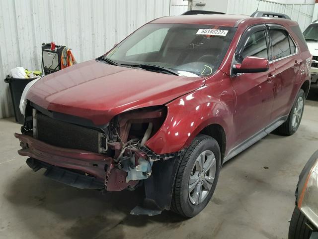 2CNALDEW2A6308114 - 2010 CHEVROLET EQUINOX LT RED photo 2