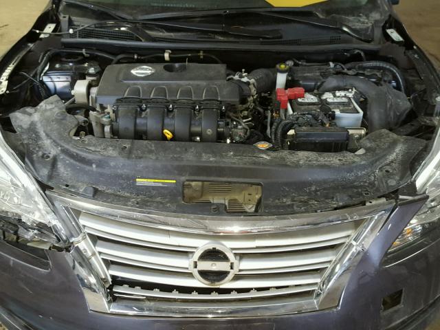 3N1AB7AP1DL763594 - 2013 NISSAN SENTRA S GRAY photo 7