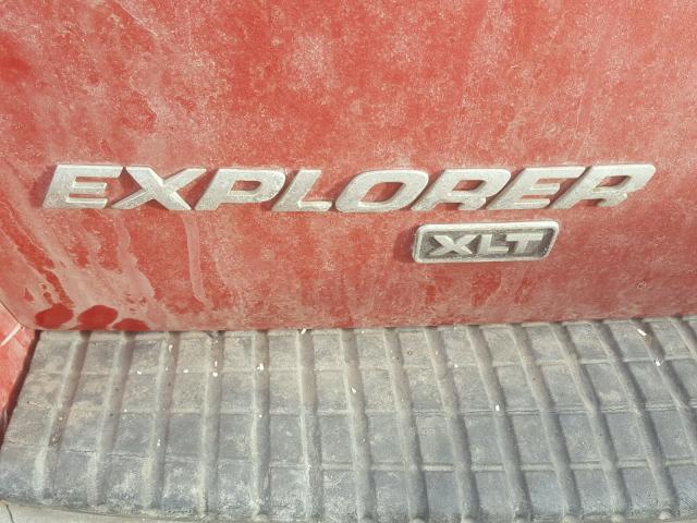 1FMZU73KX2ZC60644 - 2002 FORD EXPLORER X RED photo 9