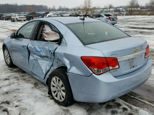 1G1PC5SH4B7118254 - 2011 CHEVROLET CRUZE LS BLUE photo 3