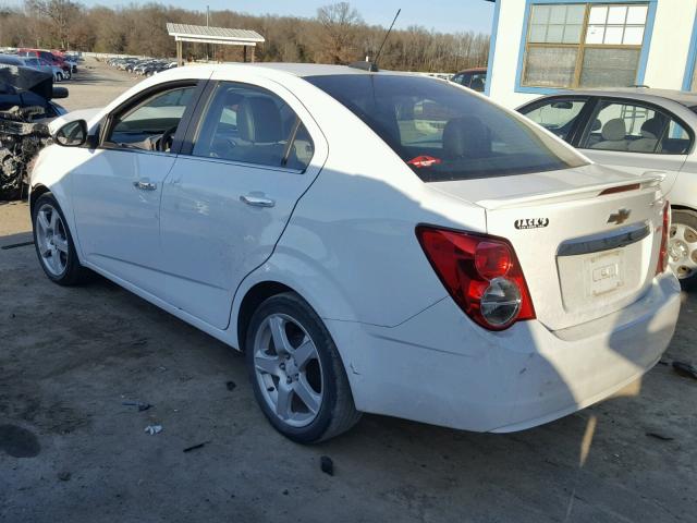 1G1JE5SB2F4189813 - 2015 CHEVROLET SONIC LTZ WHITE photo 3