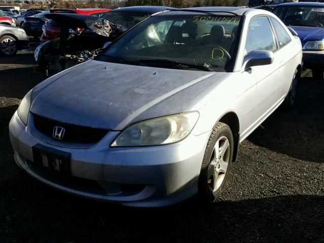 1HGEM229X4L044708 - 2004 HONDA CIVIC EX SILVER photo 2