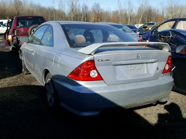 1HGEM229X4L044708 - 2004 HONDA CIVIC EX SILVER photo 3