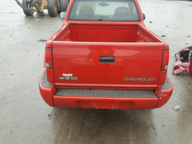 1GCDT14X1X8162818 - 1999 CHEVROLET S TRUCK S1 RED photo 6