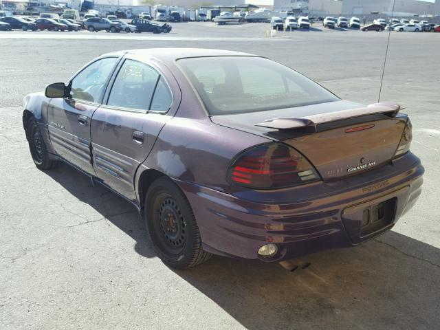 1G2NE52T8XM853622 - 1999 PONTIAC GRAND AM S PURPLE photo 3