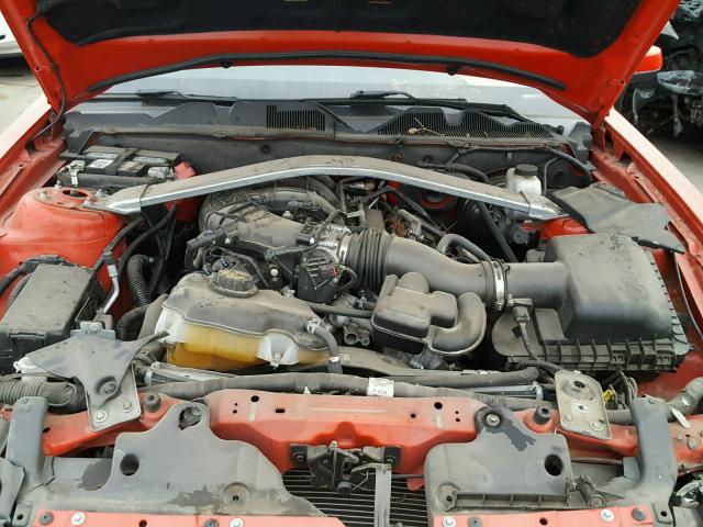 1ZVBP8EM5D5229326 - 2013 FORD MUSTANG RED photo 7