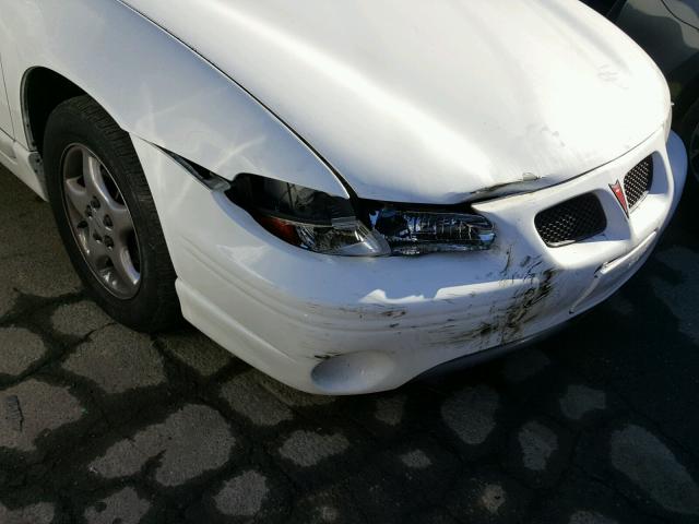 1G2WP5212WF339779 - 1998 PONTIAC GRAND PRIX WHITE photo 9