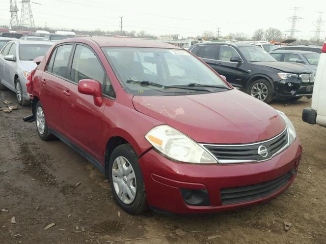 3N1BC1AP9AL383445 - 2010 NISSAN VERSA S RED photo 1