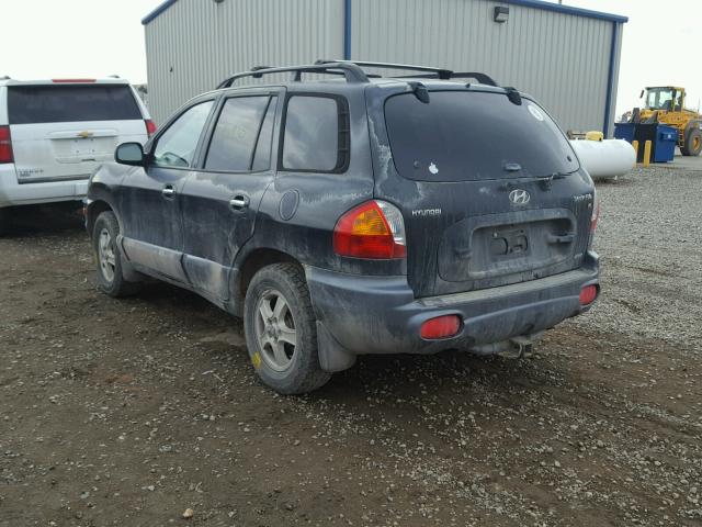 KM8SC73D13U343402 - 2003 HYUNDAI SANTA FE G BLACK photo 3