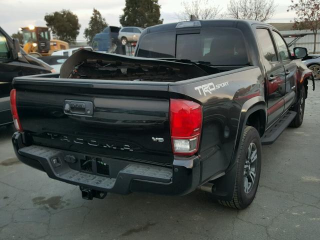 3TMAZ5CN0HM044913 - 2017 TOYOTA TACOMA DOU BLACK photo 4