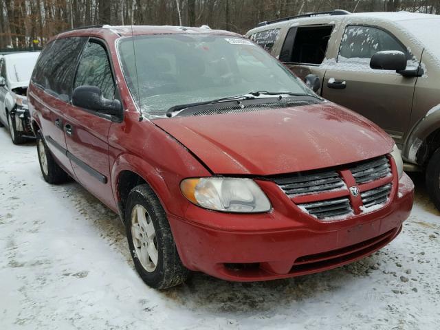 1D4GP24R47B195147 - 2007 DODGE GRAND CARA RED photo 1