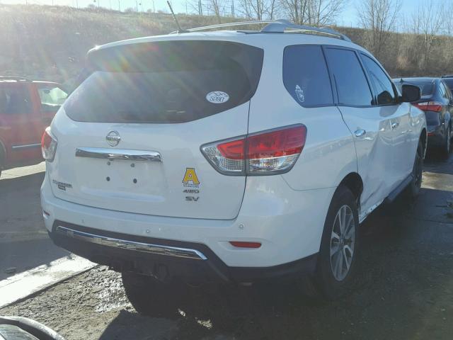 5N1AR2MM2DC610498 - 2013 NISSAN PATHFINDER WHITE photo 4