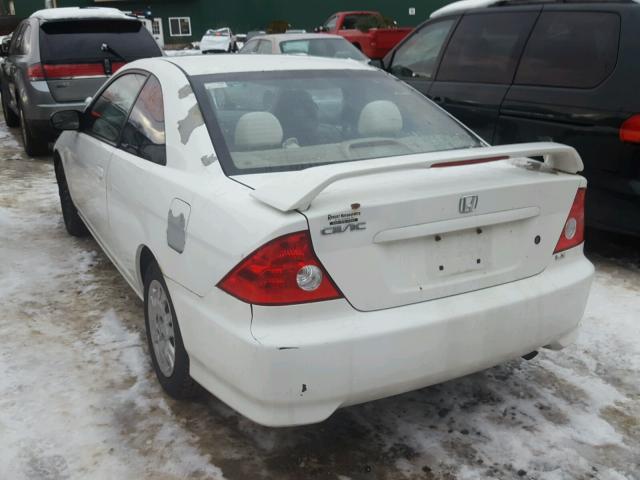 1HGEM226X4L041667 - 2004 HONDA CIVIC LX WHITE photo 3