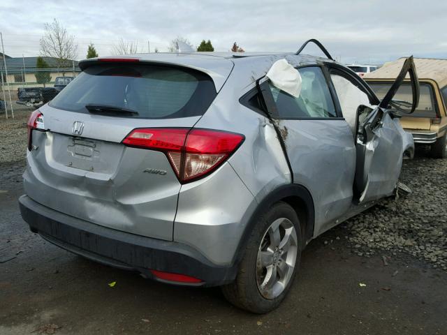 3CZRU6H37GM715680 - 2016 HONDA HR-V LX SILVER photo 4