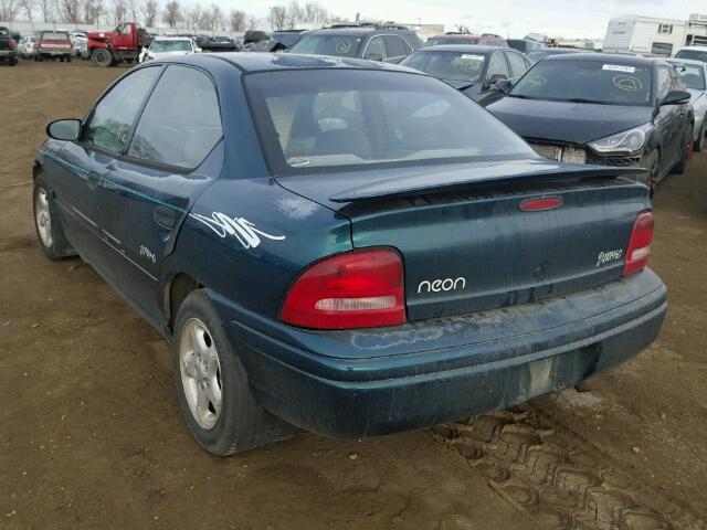 3B3ES47C1TT319245 - 1996 DODGE NEON HIGHL GREEN photo 3