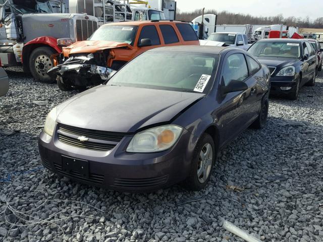 1G1AK15F967691555 - 2006 CHEVROLET COBALT LS PURPLE photo 2