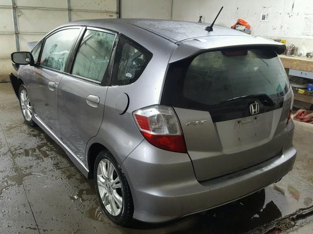 JHMGE88439S045679 - 2009 HONDA FIT SPORT GRAY photo 3