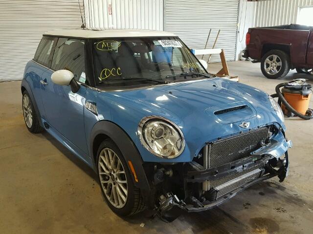 WMWSV3C58DT478297 - 2013 MINI COOPER S BLUE photo 1