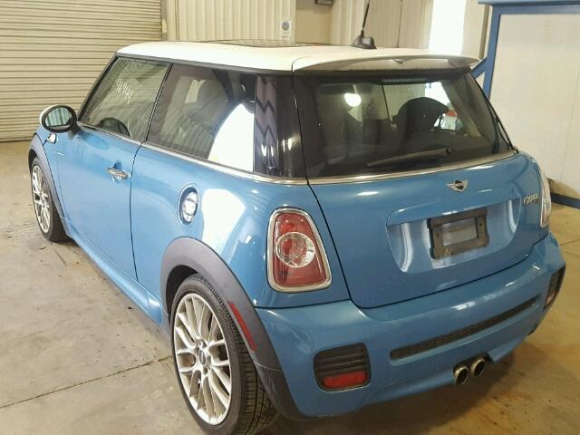 WMWSV3C58DT478297 - 2013 MINI COOPER S BLUE photo 3