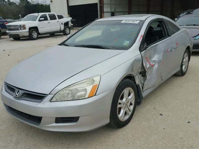 1HGCM72607A003773 - 2007 HONDA ACCORD EX SILVER photo 2