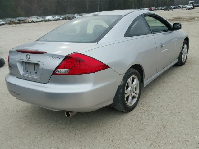 1HGCM72607A003773 - 2007 HONDA ACCORD EX SILVER photo 4