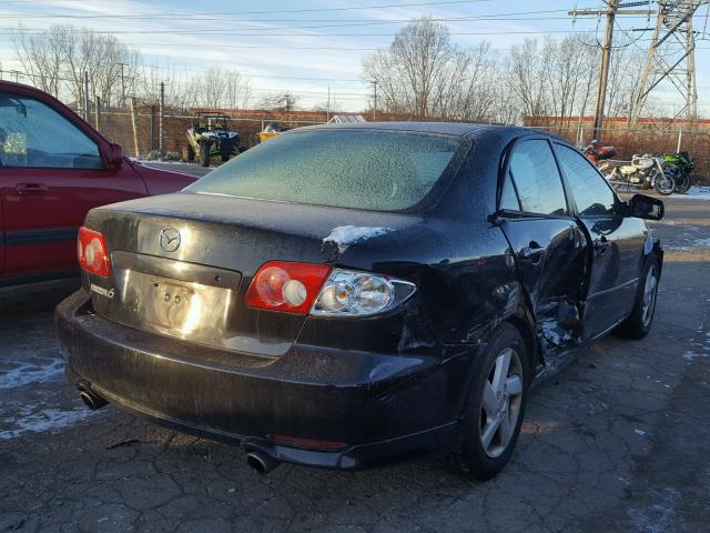 1YVHP80D935M44835 - 2003 MAZDA 6 S BLACK photo 4