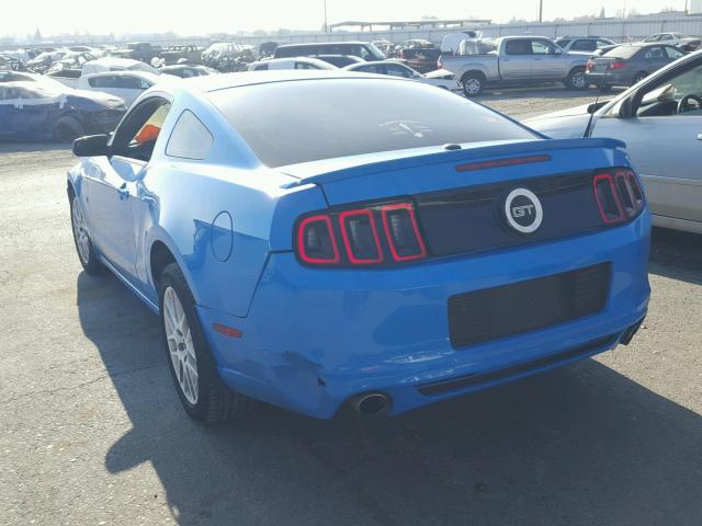 1ZVBP8CFXD5216513 - 2013 FORD MUSTANG GT BLUE photo 3