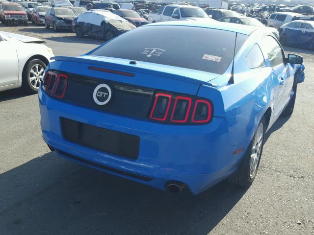 1ZVBP8CFXD5216513 - 2013 FORD MUSTANG GT BLUE photo 4