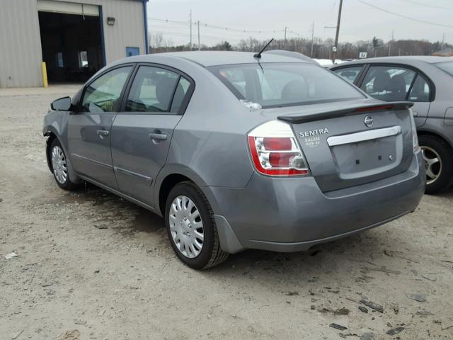 3N1AB6AP0CL734774 - 2012 NISSAN SENTRA 2.0 GRAY photo 3