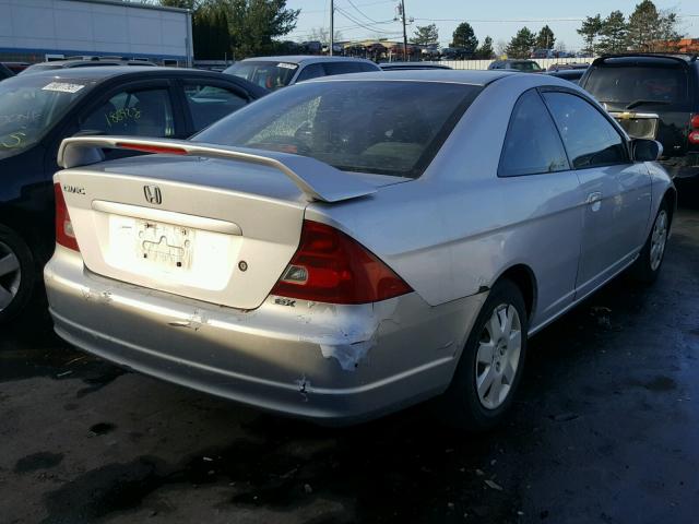 1HGEM22961L110327 - 2001 HONDA CIVIC SI SILVER photo 4