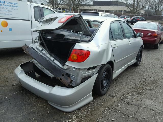 1NXBR32E53Z117669 - 2003 TOYOTA COROLLA CE SILVER photo 4