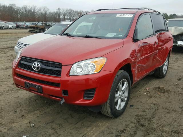 2T3BF4DV9CW260501 - 2012 TOYOTA RAV4 RED photo 2