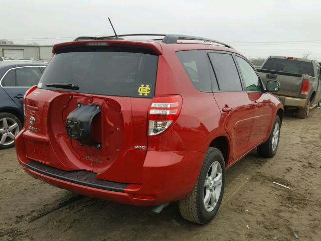 2T3BF4DV9CW260501 - 2012 TOYOTA RAV4 RED photo 4