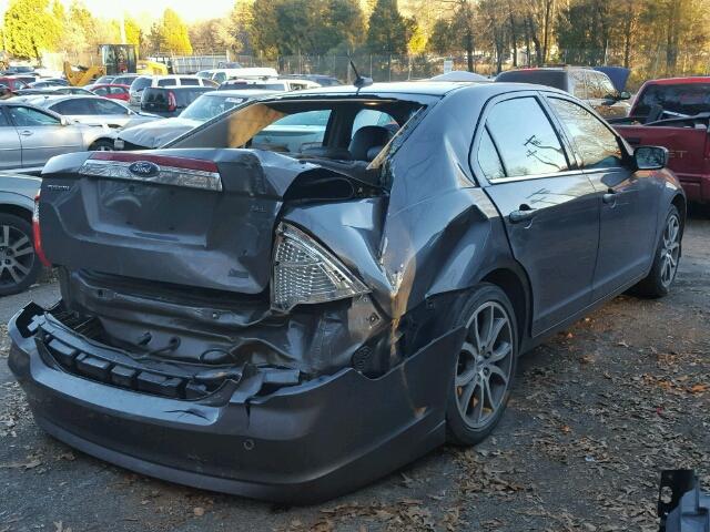 3FAHP0JG9AR399668 - 2010 FORD FUSION SEL GRAY photo 4